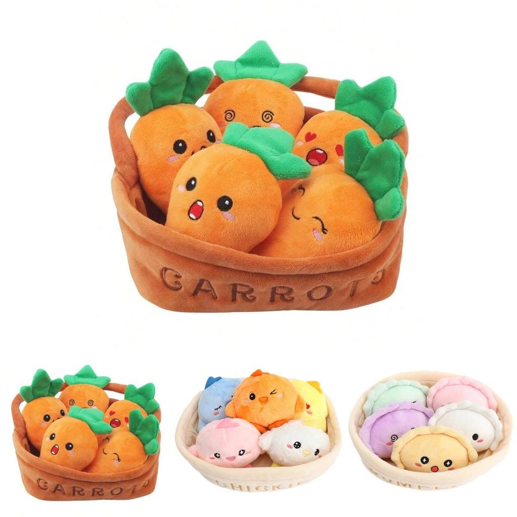 Cartoon-Frucht-Plüschtier mit PP-Baumwollfüllung, perfekt als Geschenk für Kinder