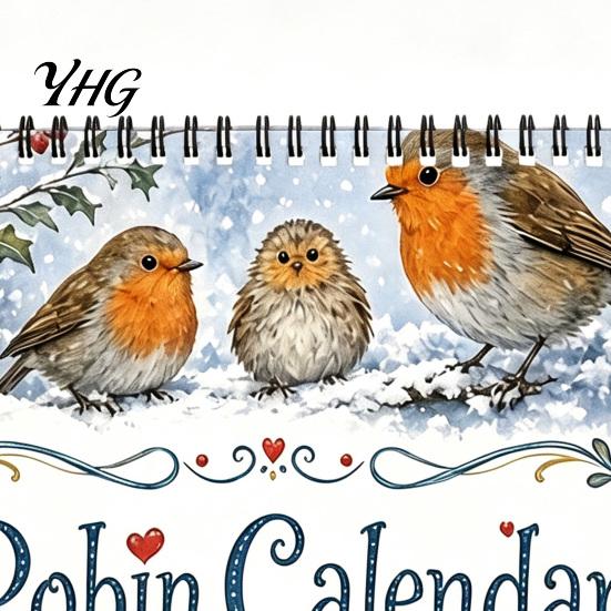Daily Task Tracker 2027 Bird Wall Calendar, 12-Month Monthly Planner for Home Office Kitchen, Festival Event Cultural Decor with Beautifully