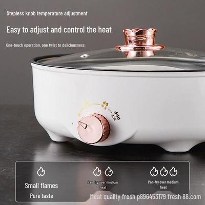 Korean Style Non-stick Electric Griddle: Multifunctional Home BBQ & Frying Pan for Small Spaces