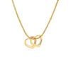 Cazador Custom Name Hearts Necklaces for Women Personalized Pendant Snake Chain Stainless Steel Jewelry Gift 2026