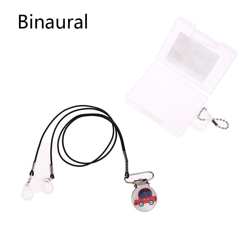 Kid Hearing Aid Clip Clamp Rope Holder Protector Falling Losing Storage Case Box