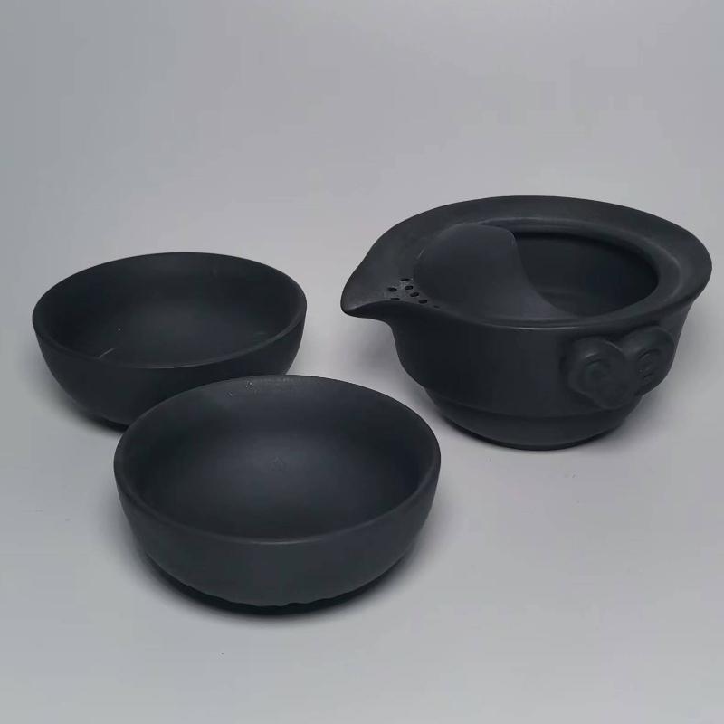 Cestovní čajový set v různých stylech, vysoké kvality, krásný a elegantní Gaiwan, čajová konvička a šálky, porcelánový čajový set, 1 čajová konvička, 1 čajový šálek