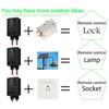 DC12V Remote Control Switch Controller IP65 Waterproof Wireless Relay Switch For Water Pumps, Motors, And Solar Lights
