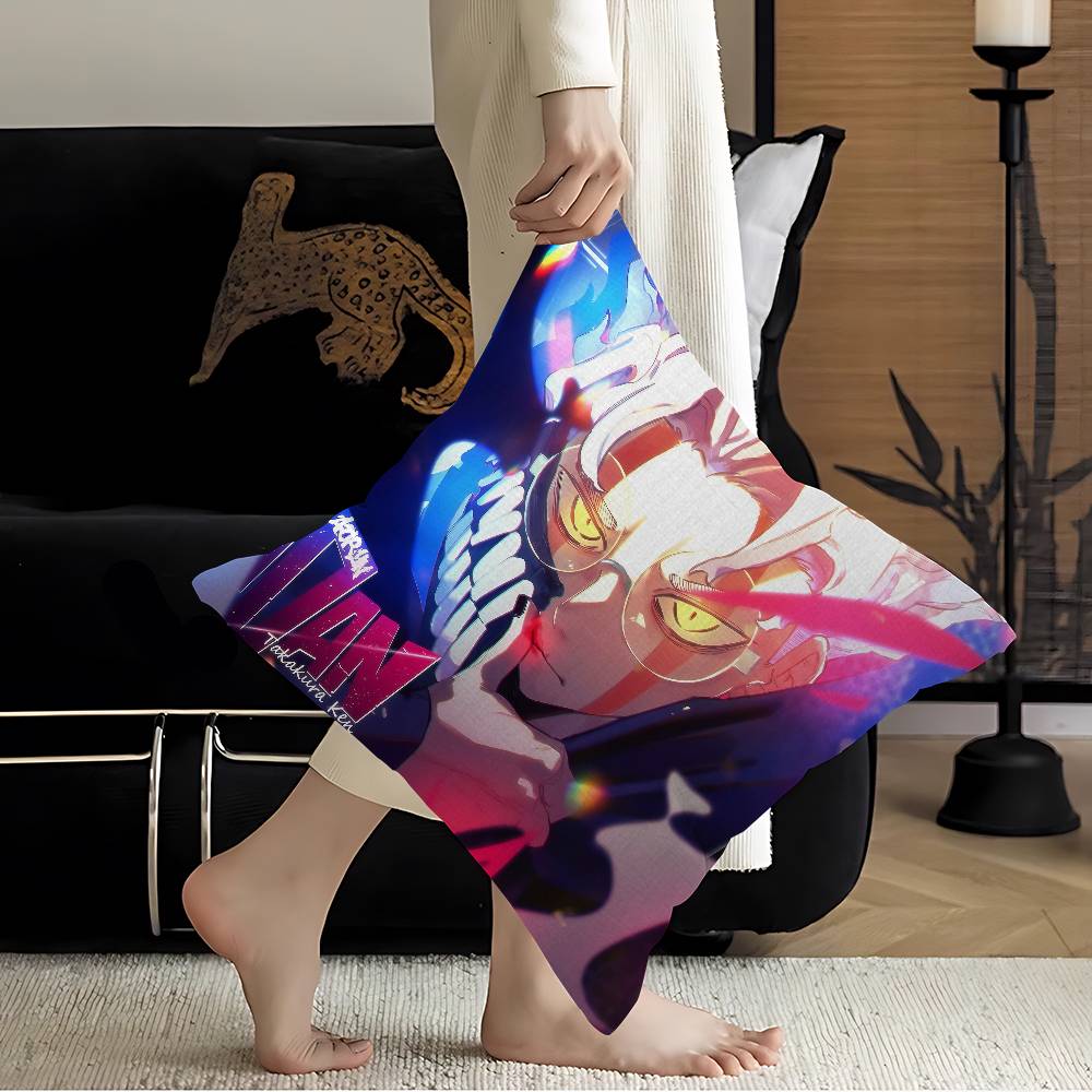 Anime Dandadan Cushion Cover Polyester Sofa Cushions Decorative Throw Pillows Home Decoration Pillowcover