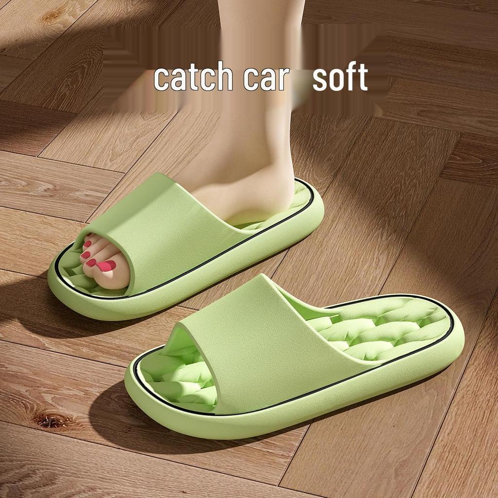 EVA Plus Size Non-Slip Shower Slippers for Men & Women - Hollow, Odor-Free, Indoor/Outdoor Use