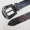 Men's High-End Rhinestone Studded Punk Leather Belt