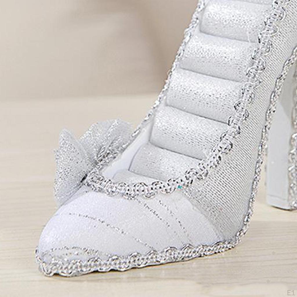 Resin High Shoes for Earring Studs Jewelry Display Stand Showcase, Can Accommodate