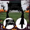 Halloween Garden Stake Decoration Easy Installation Props Gothic Yard Sign Ornament for Party