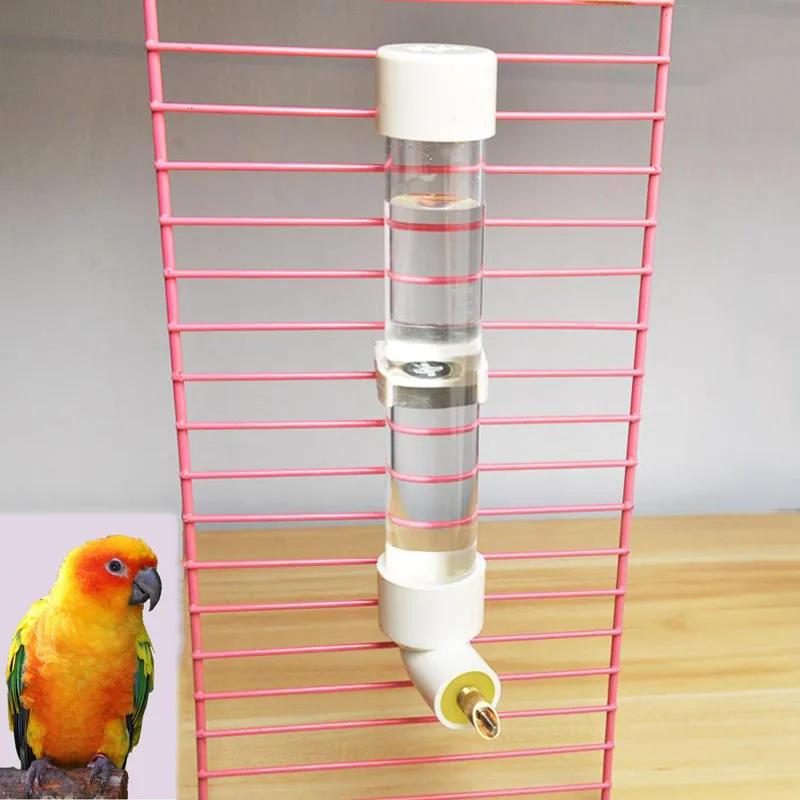 Fixierbarer Vogel Hamster Wassertrinker Futterspender Haustier Vogelzubehör Spenderflasche Trinkbecher Schüsseln für Haustier Papageienkäfig Spielzeug