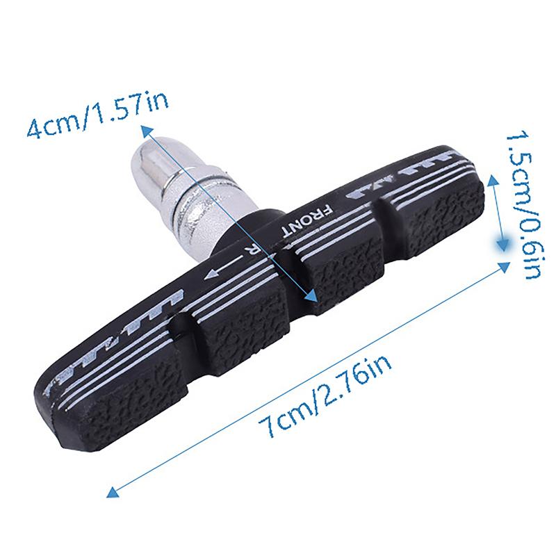 Replaceable Aluminum Alloy V Brake Pads Drawer Structure Mountain Bicycle Brake Shoes For Linear Pull Brakes Low Noise