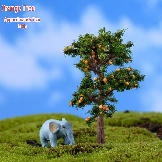 Decorative Miniature Trees & Succulents for Landscaping: Mini Fruit, Willow, Golden Leaf Trees, Moss Micro Landscape DIY Materials