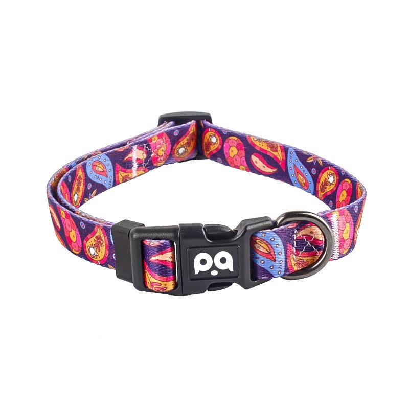 

Cross-Border Pet Dog Collar Chest Harness Leash Wholesale Large Medium Small Dogs Polyester Dog Collar Amazon L Code