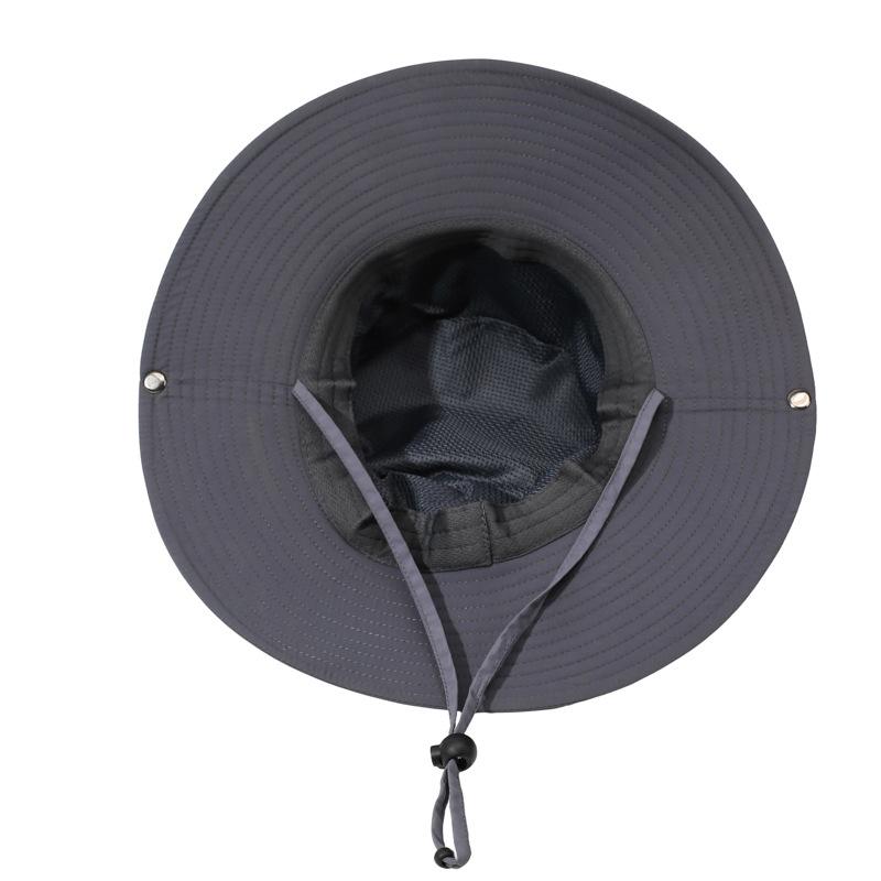 Quick Drying Breathable Big Edge Visor Hat Men and Women Hiking Camping Bucket Hat Outdoor Fishing Western Cowboy Hat