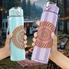 PC Plain White Blank Texture Print 750ml colorful plastic sports water bottle leakproof pop up lid with straw for outdoor work home use