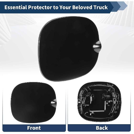 Fuel Tank Filler Door Gas Tank Door Cover for Toyota Sequoia 2011-2020 Fuel Filler Opening Lid Assembly 77350-0C030 Black