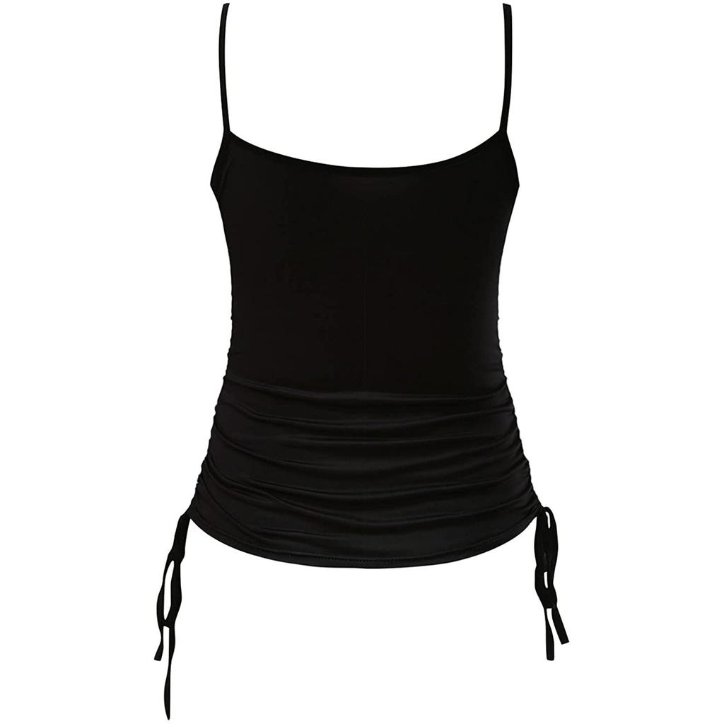 Women Summer V-Neck Color Tank Tops Casual Sleeveless Camis Top Blouse