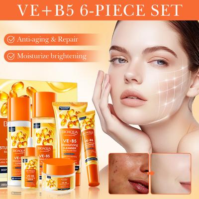 Vitamin EB5 Anti-Falten Anti-Aging 6-teiliges Feuchtigkeitsspendendes Hautpflege-Set Luxuriöses Set Repariert die Hautbarriere Aufhellt die Hautpflege