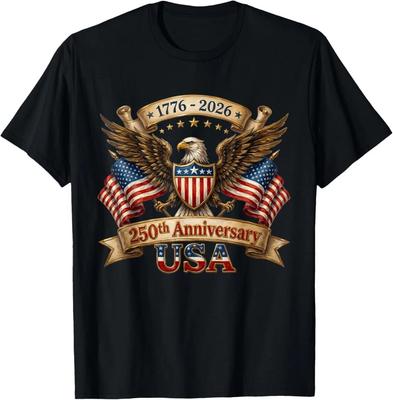 250th Anniversary America Eagle US Flag Patriotic July 4th T-Shirt