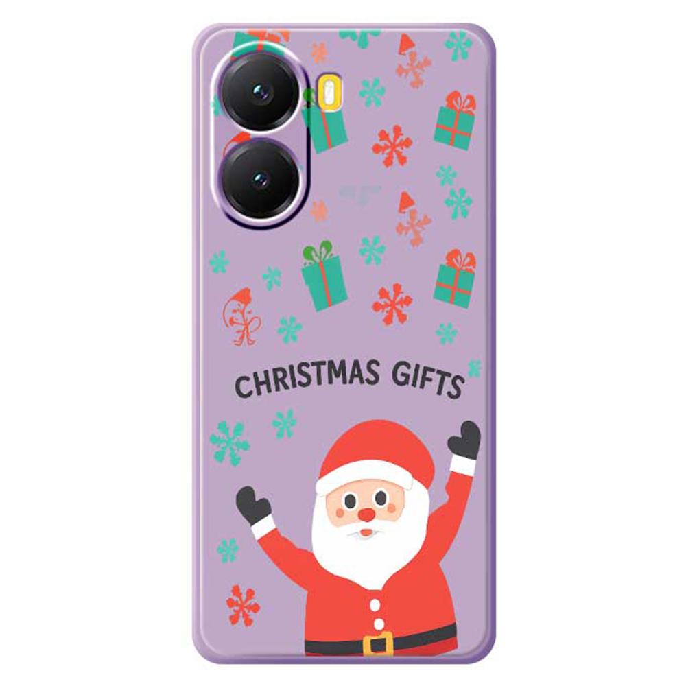 For Xiaomi Redmi Turbo 4 5G/Poco X7 Pro 5G Case Christmas Gifts Pattern Printing Straight Edge TPU Phone Back Cover