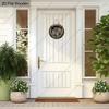 2D plane hanging decorative signs, interior wall or door decoration, garden decoration, owl pattern in tree hole, housewarming gift for friends