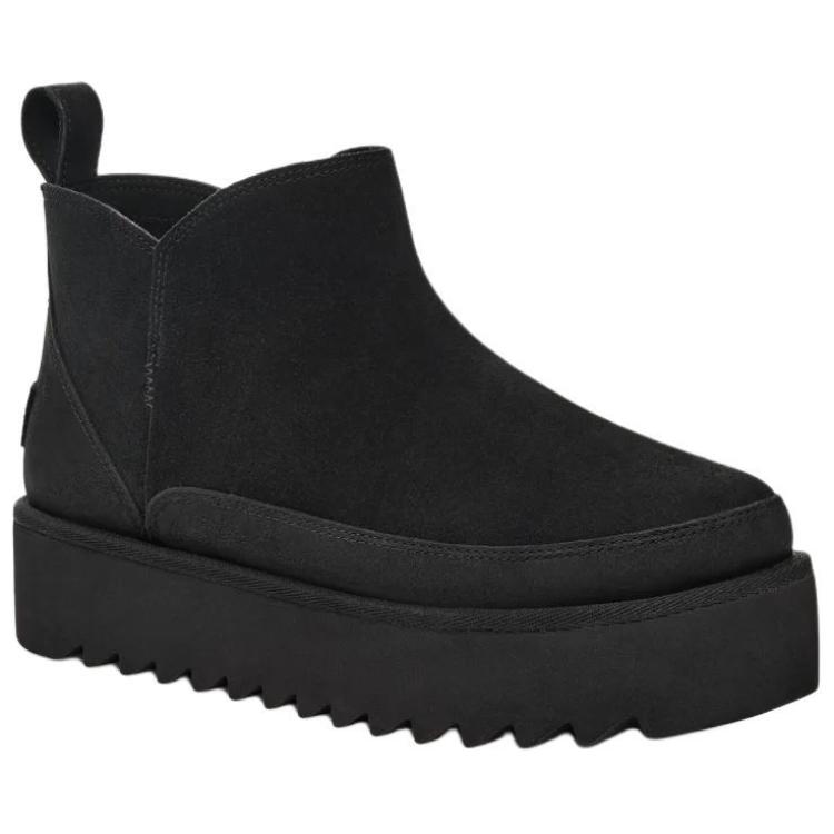 UGG Alina Ultra Mini Platform Round Toe Fashion Comfortable Short Boots Women boots Black 1166753-BLK