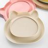 2pcs Set: Shallow Cat Food Bowls, Anti-Whisker Fatigue Pet Bowls, Wide-Rim Low-Profile Cat Food Dishes, Cute Kitten Water Bowls