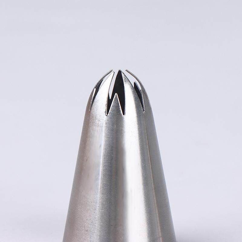 1M/2A/2F/6B Spritstans för tårta DIY Glasyr Spritsmunstycken Bakverkstips Fondant Tårtdekorationsspets Munstycke i rostfritt stål Bakverktyg