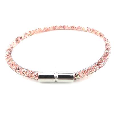 [M9440] - Designer-Armband 'Juwelen' blassrosa (4 mm)