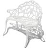 VidaXL Garden Bench 100 Cm Cast Aluminium White 42167