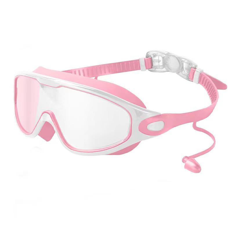 High-Definition, Anti-Fog, Waterproof Swimming Goggles with Earplugs for Adults