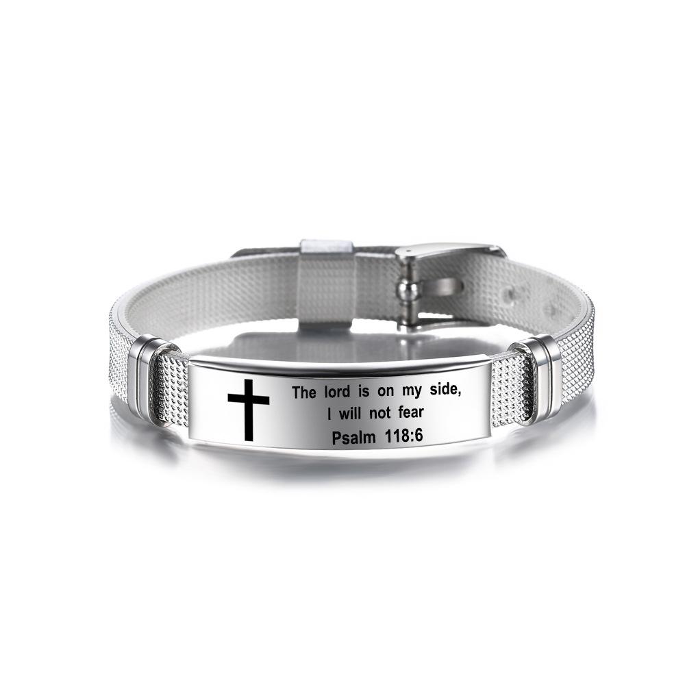 Miłość nigdy nie zawodzi inspirujące pisma święte opaska na nadgarstek chrześcijański krzyż inspirująca bransoletka jestem z tobą modne bransoletki Bangle