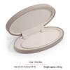 Oval Pearl Necklace Packaging Box High-end Sense Gift Box for Mother Earrings Chain Storage Flannel Jewelry Box