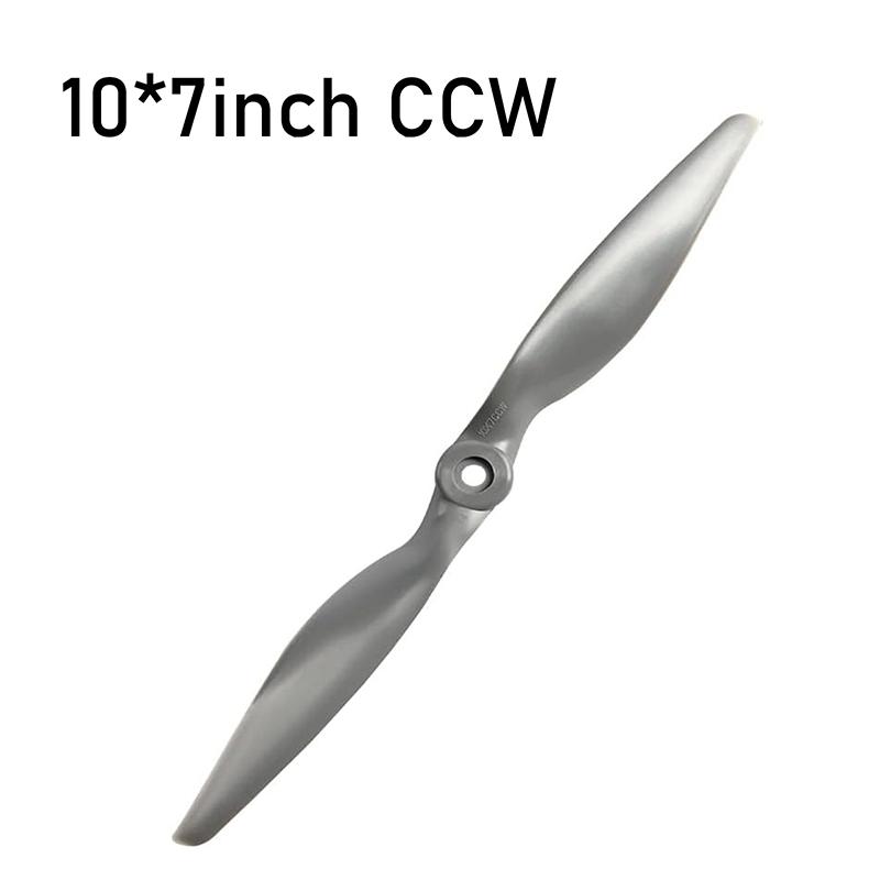 Cw Ccw Rc Propellers7X5 8X6 9X6 10X7Inch Gray 2-Vane Direct Drive Nylon Propeller With Adapter Rings For Rc Airplan Drone Glider