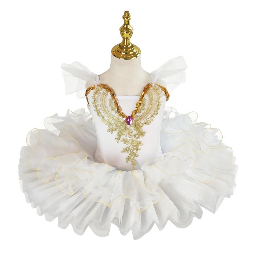 

Rhinestone Kids Ballet Dress Sequin Princess Dress Fashion Ballet Tutu Kids Girls білий