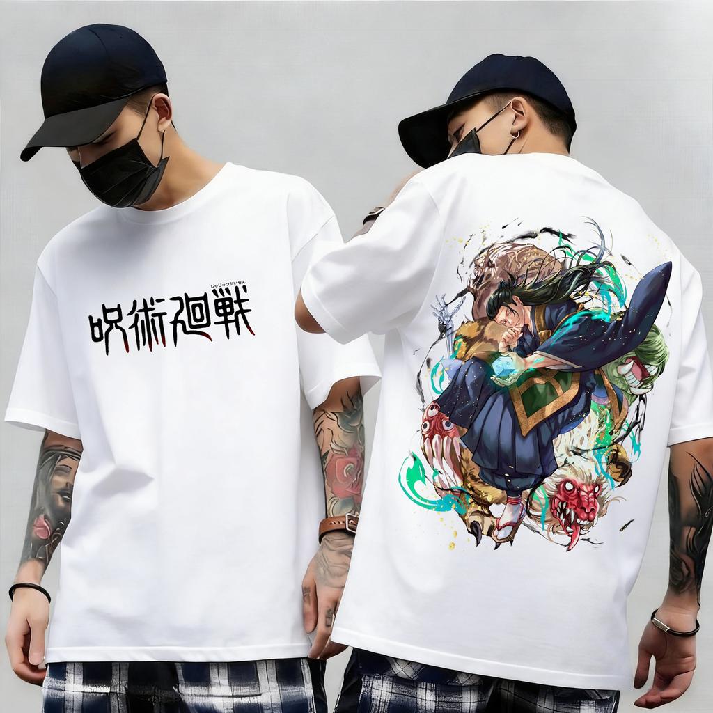 Jujutsu Kaisen Japan Anime Print Short Sleeves Tshirt Cotton Unisex Unisex Kid Clothes Round Neck Harajuku Y2k New Arrival Tops
