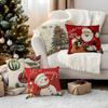 Santa Claus Snowman Series Cushions Pillowcase Polyester Cushion Cover Throw Pillow Sofa Decoration Pillowcover Home Car Decor