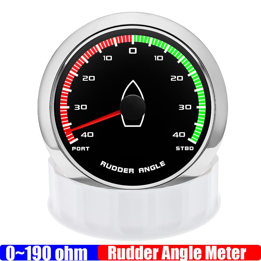 ZMFJH Водонепроницаемый Морской 85MM Индикатор Угла Руля ПОРТ-СТБР 0-190 Ом Измеритель Угла Руля Для Яхты Лодки Морской 9-32V BS Gauge