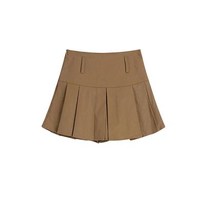 Vintage Geplooide Rok Dames Kawaii A-lijn Hoge Taille Strikken Minirokken Koreaanse Mode Casual Harajuku Streetwear Lente 2024