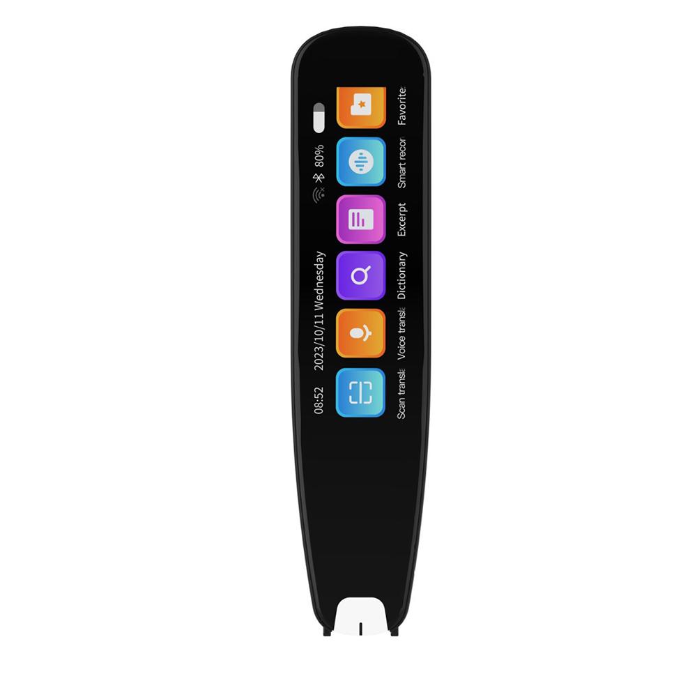 Gorąca Sprzedaż S6Pro Smart Długopis ChatGPT 3,7-calowy Ekran Dotykowy TFT Rozdzielczość 640x480 Ładowanie Type-C Czytnik Cyfrowy Odpowiadanie S6pro(AI 50USE ) czarny