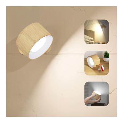 Feallive Bracket Lights, LED Indirect Lighting, Wood Grain, Eye-Friendly Wall Lamp, 3-Level Dimming and Color Adjustment, No Installation Required,