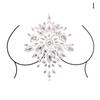 Breast Jewels Tattoo Rhinestone Chest Sticker Temporary Tattoo Glitter Breast Body Gems Tattoo Sticker Body Decor Jewel Paste