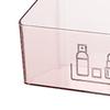 Gabinete de Espelho Retangular PS Organizador de Cosméticos Maquiagem Organizador de Joias Caixa de Armazenamento de Mesa Desktop