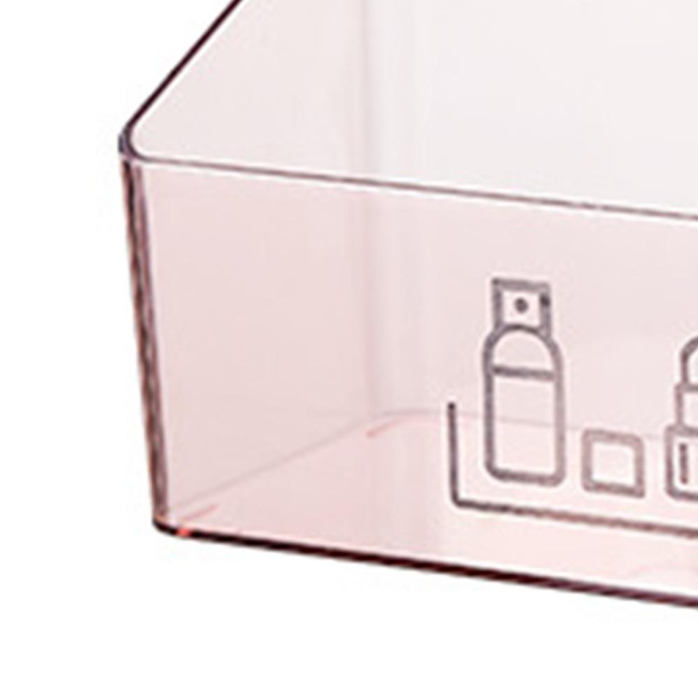 Gabinete de Espelho Retangular PS Organizador de Cosméticos Maquiagem Organizador de Joias Caixa de Armazenamento de Mesa Desktop