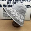 Summer mesh breathable sunscreen hat women's jacquard eaves sun hat UV protection foldable sun hat