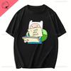 Fashionable Cotton T Shirt Adventure Time Cartoon Printing Shirt for Men Summer Street Wear New Trend Casual Unisex Clothes Tops