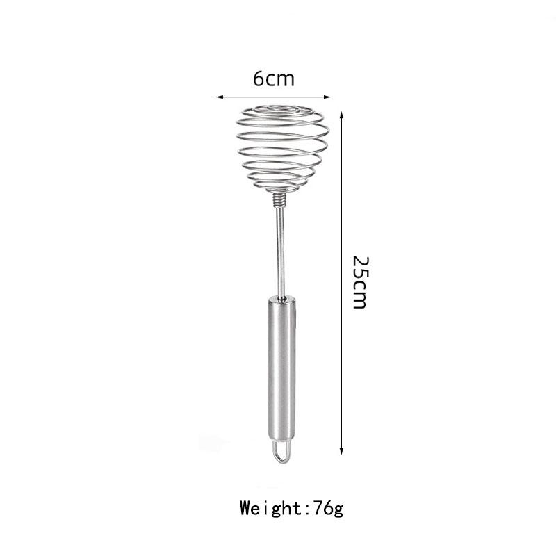 1 Pieces Stainless Steel Spring Whisk Cream Egg Beater Gravy Cream Hand Mixer Kitchen Tool Accessories
