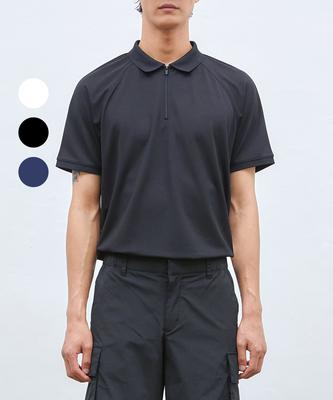MUSINSA STANDARD SPORTS Golf Polo Short Sleeve (Zip-Up) (3 Colors)