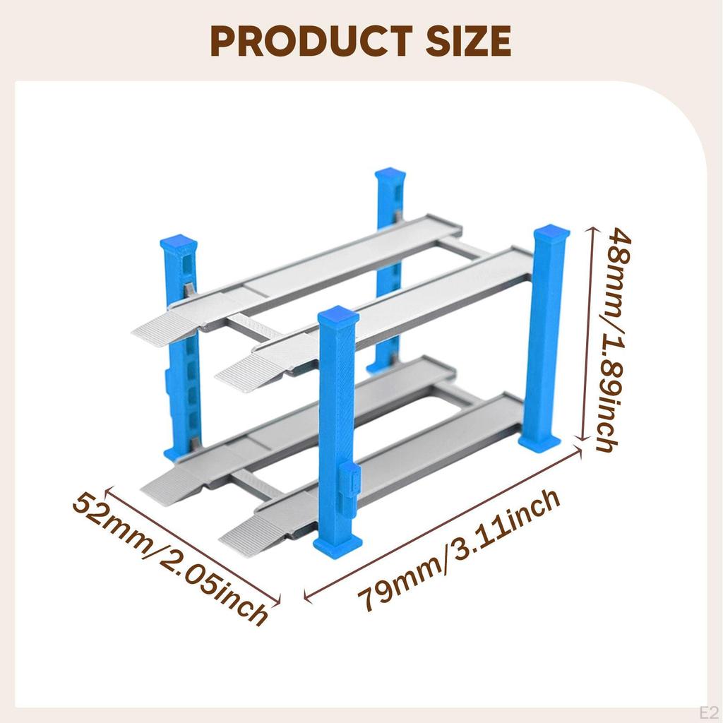 1/64 Diorama Car Display Case Alloy Model Toy Stand Simulation Decorative Mini
