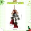 Christmas Bell Ornament Charm Pendant Decorative Rustic Tree Decoration Xmas Decor for
