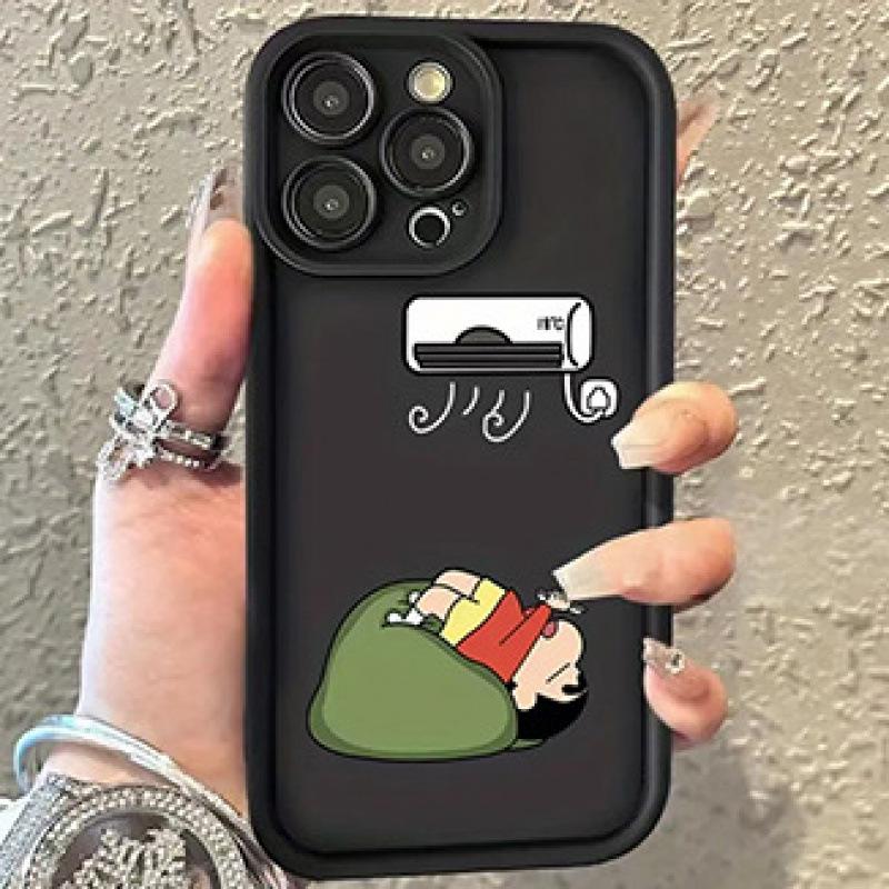 

Xiao Xin Cute Cartoon Air Conditioning Case for iPhone 14/15 Pro Max iPhone 16 Pro Max